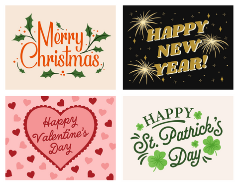 Festive Holiday Bundle (Inserts Only)