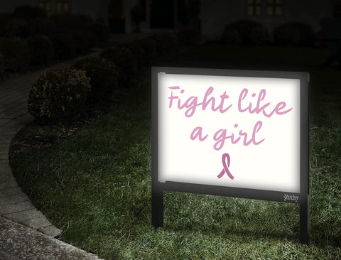 Fight Like A Girl Yardsy Sign Walkway