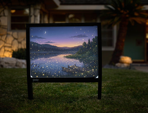 Firefly Lake Yardsy Sign yard sign