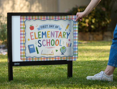 First Day Of Elementary School Yardsy Sign yard sign