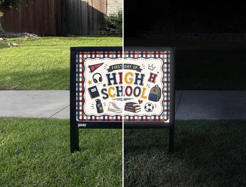 First Day Of High School Yardsy Sign yard sign