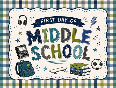 First Day Of Middle School Yardsy Sign yard sign