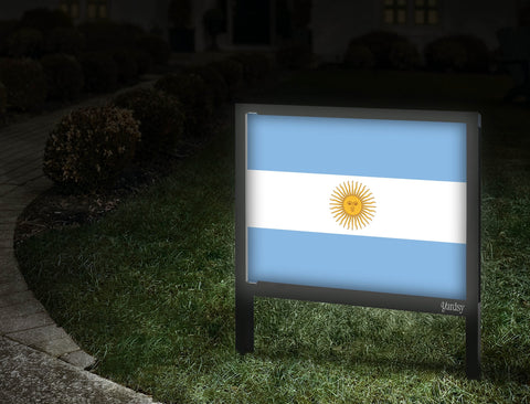 Flag Argentina Yardsy Sign Walkway