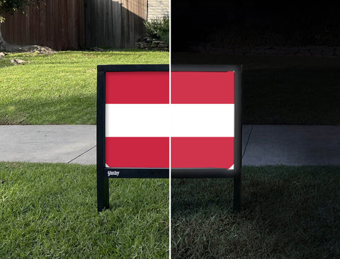 Flag Austria Yardsy Sign yard sign