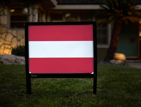 Flag Austria Yardsy Sign yard sign