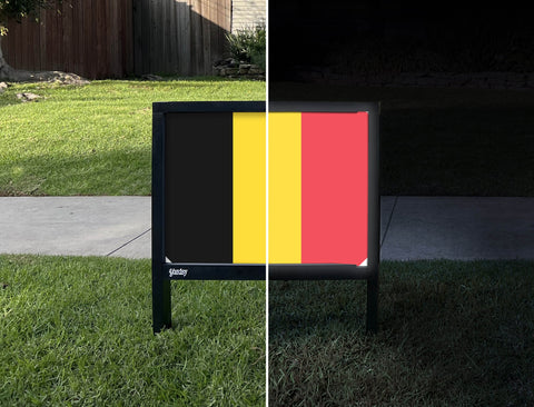 Flag Belgium Yardsy Sign yard sign