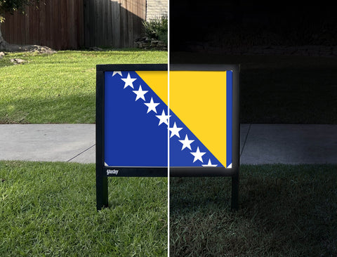 Flag Bosnia And Herzegovina Yardsy Sign yard sign