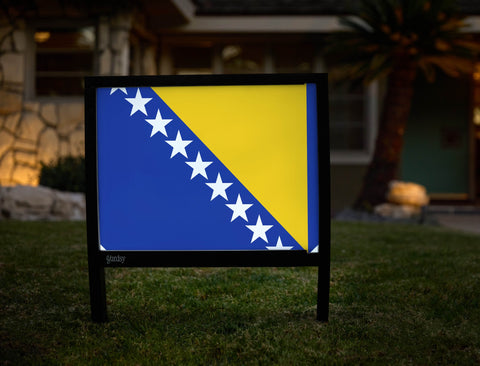 Flag Bosnia And Herzegovina Yardsy Sign yard sign