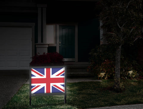Flag Britan Yardsy Sign Front Door