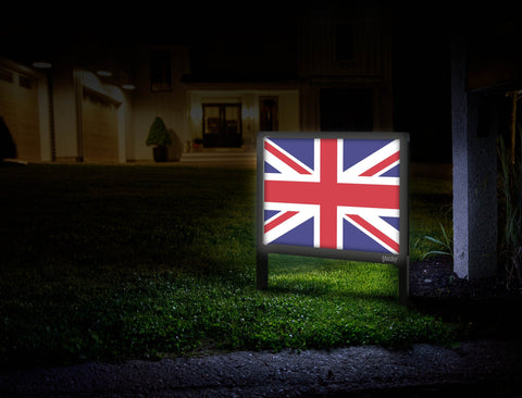 Flag Britan Yardsy Sign Mailbox