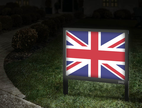 Flag Britan Yardsy Sign Walkway