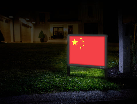 Flag China Yardsy Sign Mailbox