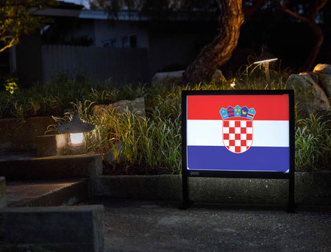Flag Croatia Yardsy Sign yard sign