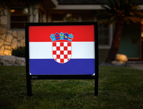 Flag Croatia Yardsy Sign yard sign