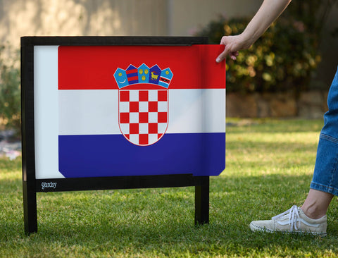Flag Croatia Yardsy Sign yard sign