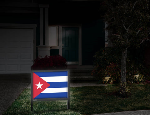 Flag Cuba Yardsy Sign Front Door