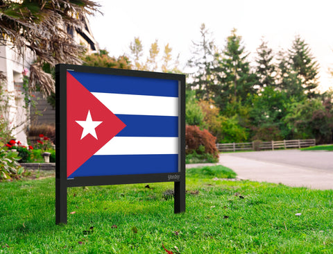 Flag Cuba Yardsy Sign Yard