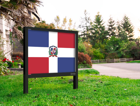 Flag Dominican Republic Yardsy Sign Yard