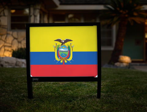 Flag Ecuador Yardsy Sign yard sign