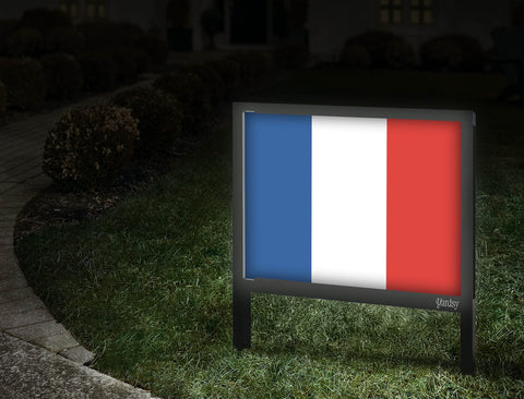 Flag France Yardsy Sign Walkway