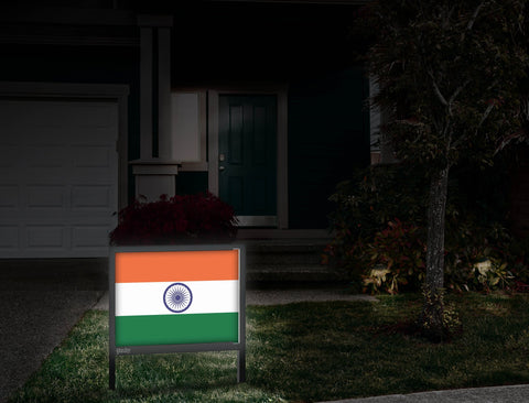 Flag India Yardsy Sign Front Door