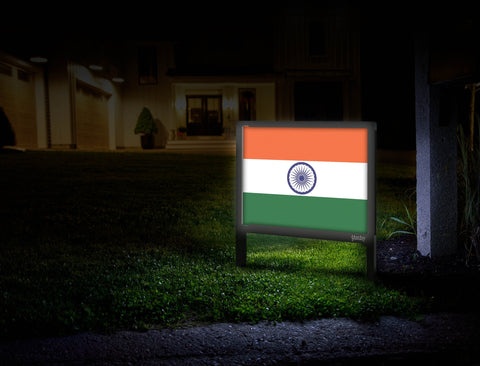 Flag India Yardsy Sign Mailbox