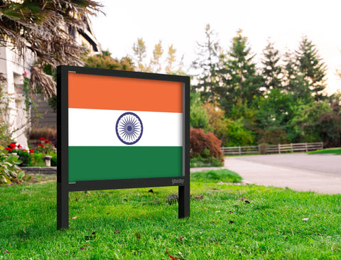 Flag India Yardsy Sign Yard