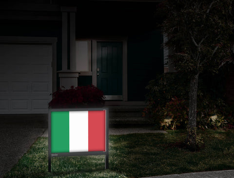 Flag Italy Yardsy Sign Front Door