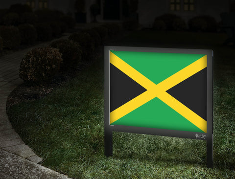 Flag Jamaica Yardsy Sign Walkway
