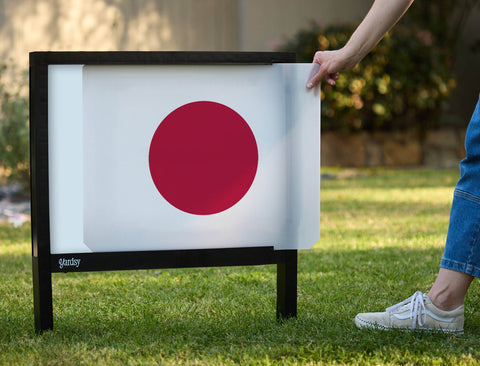 Flag Japan Yardsy Sign yard sign