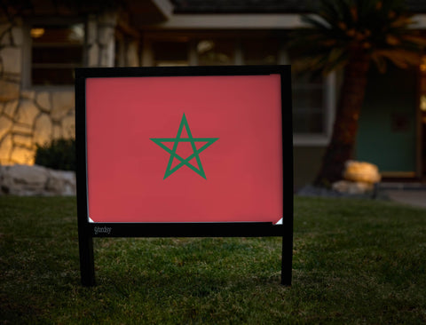 Flag Morocco Yardsy Sign yard sign