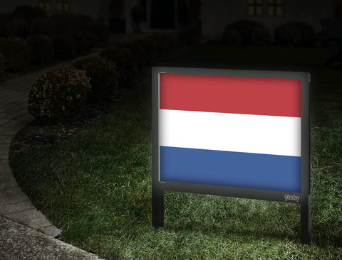 Flag Netherlands Yardsy Sign Walkway