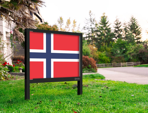 Flag Norway Yardsy Sign Yard