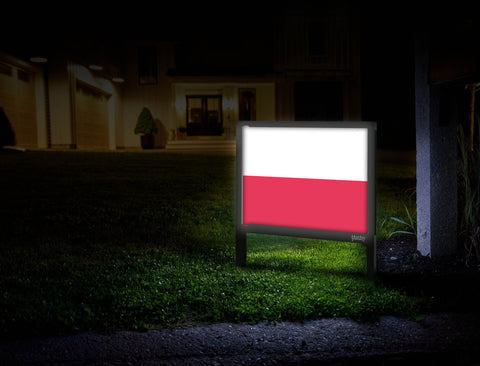 Flag Poland Yardsy Sign Mailbox