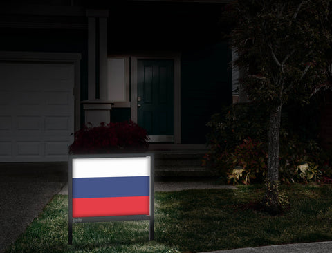 Flag Russia Yardsy Sign Front Door