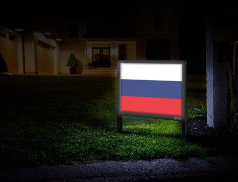 Flag Russia Yardsy Sign Mailbox