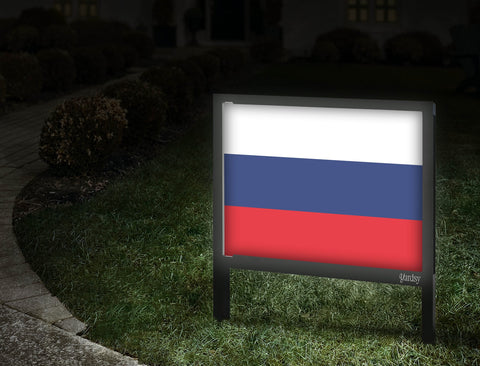 Flag Russia Yardsy Sign Walkway