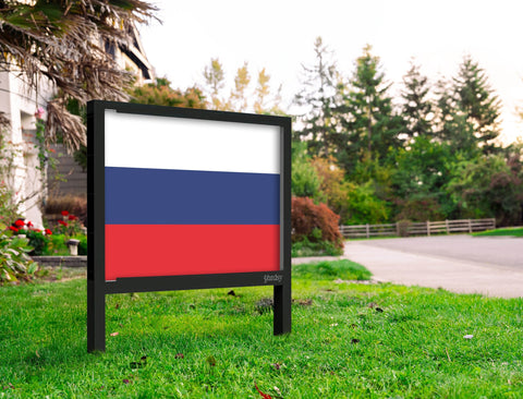 Flag Russia Yardsy Sign Yard