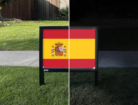 Flag Spain Yardsy Sign yard sign