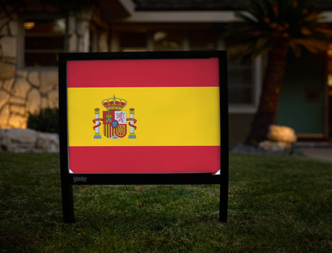 Flag Spain Yardsy Sign yard sign