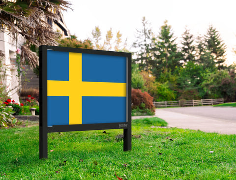 Flag Sweeden Yardsy Sign Yard