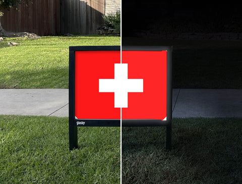 Flag Switzerland Yardsy Sign yard sign