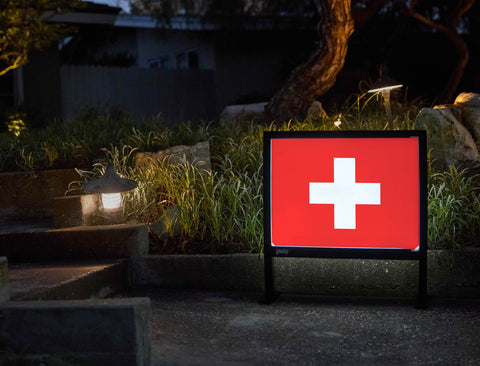 Flag Switzerland Yardsy Sign yard sign