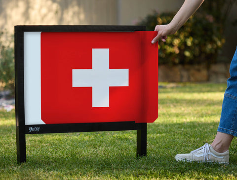Flag Switzerland Yardsy Sign yard sign