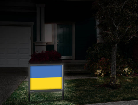 Flag Ukraine Front Door