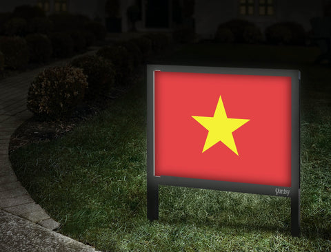 Flag Vietnam Yardsy Sign Walkway