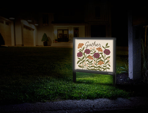 Floral Gather Yardsy Sign Mailbox