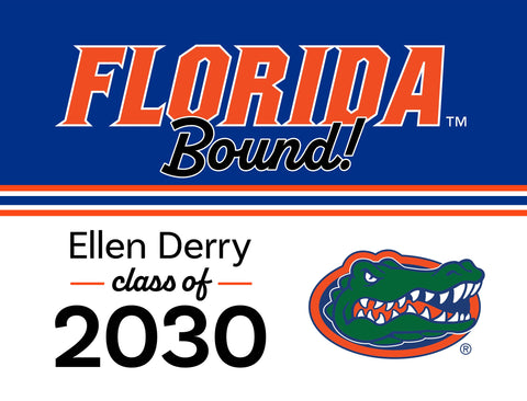 Florida College Bound Custom Yardsy Sign yard sign