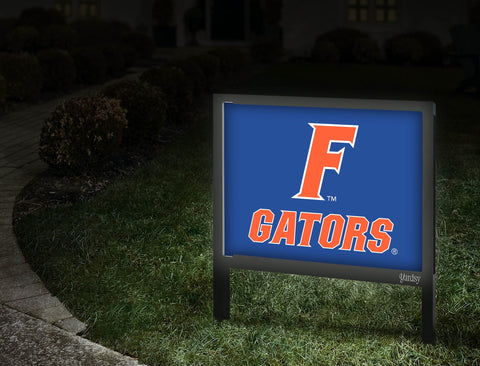 Florida F Gators Mark Blue Yardsy Sign
