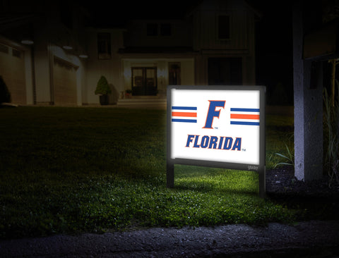 Florida F Stripes White Yardsy Sign Mailbox
